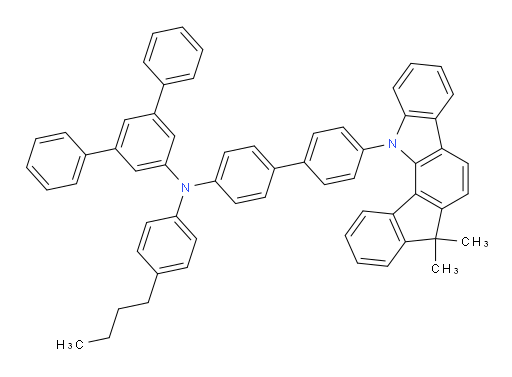 N-(4-butylphenyl)-N-(4'-(7,7-dimethylindeno[1,2-a]carbazol-12(7H)-yl)-[1,1'-biphenyl]-4-yl)-[1,1':3',1''-terphenyl]-5'-amine