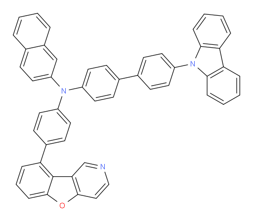 N-(4'-(9H-carbazol-9-yl)-[1,1'-biphenyl]-4-yl)-N-(4-(benzofuro[3,2-c]pyridin-9-yl)phenyl)naphthalen-2-amine