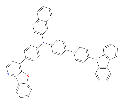 N-(4'-(9H-carbazol-9-yl)-[1,1'-biphenyl]-4-yl)-N-(4-(benzofuro[3,2-b]pyridin-4-yl)phenyl)naphthalen-2-amine
