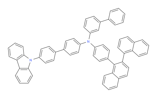 N-(4'-(9H-carbazol-9-yl)-[1,1'-biphenyl]-4-yl)-N-(4-([1,2'-binaphthalen]-1'-yl)phenyl)-[1,1'-biphenyl]-3-amine