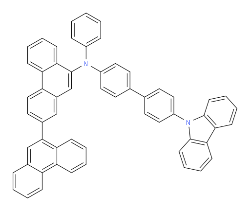N-(4'-(9H-carbazol-9-yl)-[1,1'-biphenyl]-4-yl)-N-phenyl-[2,9'-biphenanthren]-9-amine