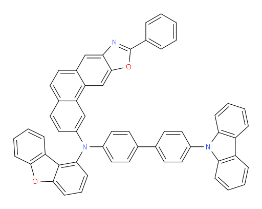 N-(4'-(9H-carbazol-9-yl)-[1,1'-biphenyl]-4-yl)-N-(dibenzo[b,d]furan-1-yl)-9-phenylphenanthro[2,3-d]oxazol-2-amine