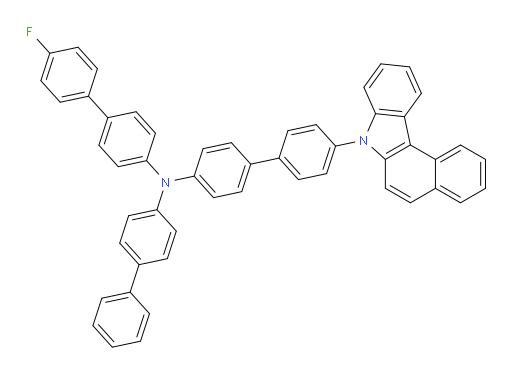 N-(4'-(7H-benzo[c]carbazol-7-yl)-[1,1'-biphenyl]-4-yl)-N-([1,1'-biphenyl]-4-yl)-4'-fluoro-[1,1'-biphenyl]-4-amine