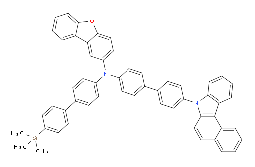 N-(4'-(7H-benzo[c]carbazol-7-yl)-[1,1'-biphenyl]-4-yl)-N-(4'-(trimethylsilyl)-[1,1'-biphenyl]-4-yl)dibenzo[b,d]furan-2-amine
