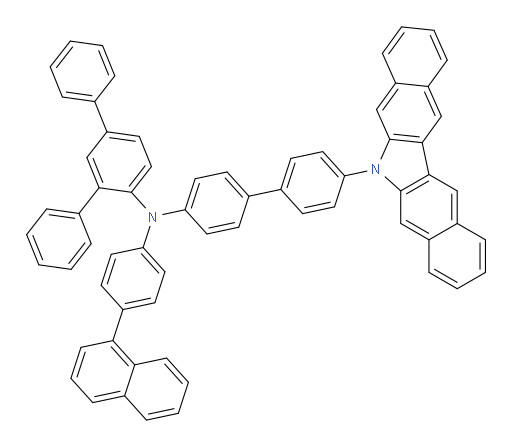 N-(4'-(6H-dibenzo[b,h]carbazol-6-yl)-[1,1'-biphenyl]-4-yl)-N-(4-(naphthalen-1-yl)phenyl)-[1,1':3',1''-terphenyl]-4'-amine