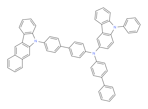 N-(4'-(5H-benzo[b]carbazol-5-yl)-[1,1'-biphenyl]-4-yl)-N-([1,1'-biphenyl]-4-yl)-9-phenyl-9H-carbazol-3-amine