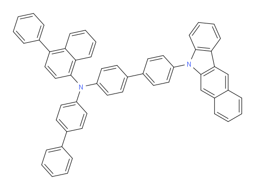 N-(4'-(5H-benzo[b]carbazol-5-yl)-[1,1'-biphenyl]-4-yl)-N-([1,1'-biphenyl]-4-yl)-4-phenylnaphthalen-1-amine