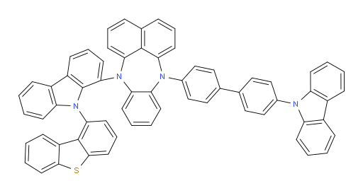 7-(4'-(9H-carbazol-9-yl)-[1,1'-biphenyl]-4-yl)-12-(9-(dibenzo[b,d]thiophen-1-yl)-9H-carbazol-1-yl)-7,12-dihydrobenzo[b]naphtho[1,8-ef][1,4]diazepine