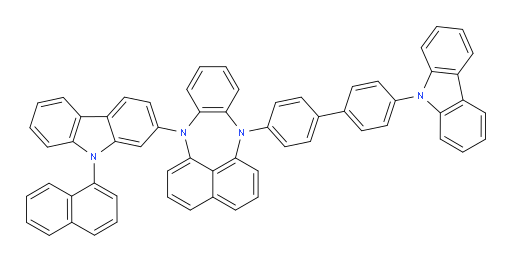 7-(4'-(9H-carbazol-9-yl)-[1,1'-biphenyl]-4-yl)-12-(9-(naphthalen-1-yl)-9H-carbazol-2-yl)-7,12-dihydrobenzo[b]naphtho[1,8-ef][1,4]diazepine