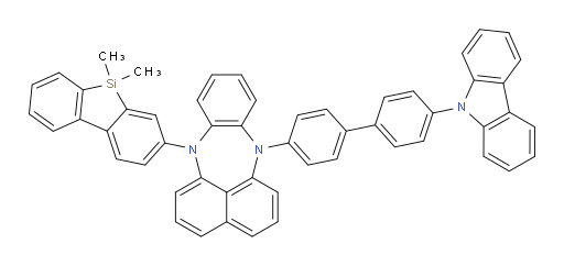 7-(4'-(9H-carbazol-9-yl)-[1,1'-biphenyl]-4-yl)-12-(5,5-dimethyl-5H-dibenzo[b,d]silol-3-yl)-7,12-dihydrobenzo[b]naphtho[1,8-ef][1,4]diazepine