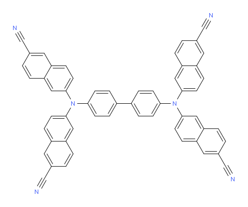 6,6',6'',6'''-([1,1'-biphenyl]-4,4'-diylbis(azanetriyl))tetrakis(2-naphthonitrile)
