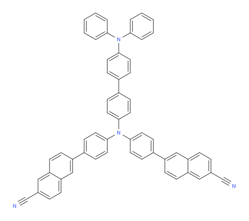6,6'-(((4'-(diphenylamino)-[1,1'-biphenyl]-4-yl)azanediyl)bis(4,1-phenylene))bis(2-naphthonitrile)