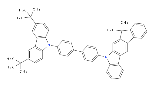 5-(4'-(3,6-di-tert-butyl-9H-carbazol-9-yl)-[1,1'-biphenyl]-4-yl)-7,7-dimethyl-5,7-dihydroindeno[2,1-b]carbazole