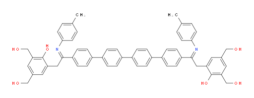 (((2Z,2'Z)-[1,1':4',1'':4'',1'''-quaterphenyl]-4,4'''-diylbis(2-(p-tolylimino)ethane-2,1-diyl))bis(2-hydroxybenzene-5,3,1-triyl))tetramethanol