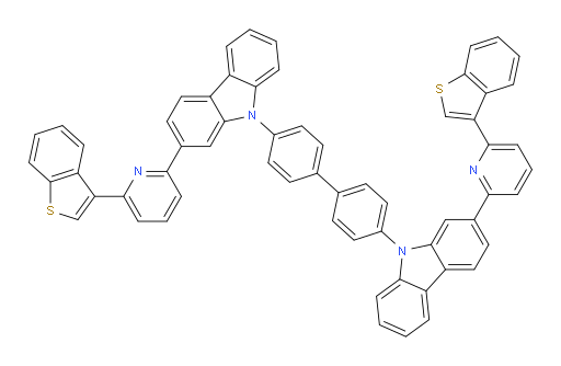 4,4'-bis(2-(6-(benzo[b]thiophen-3-yl)pyridin-2-yl)-9H-carbazol-9-yl)-1,1'-biphenyl