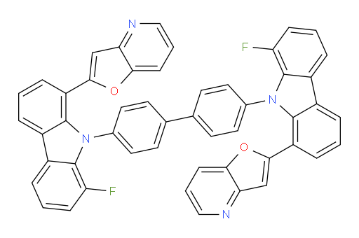 4,4'-bis(1-fluoro-8-(furo[3,2-b]pyridin-2-yl)-9H-carbazol-9-yl)-1,1'-biphenyl