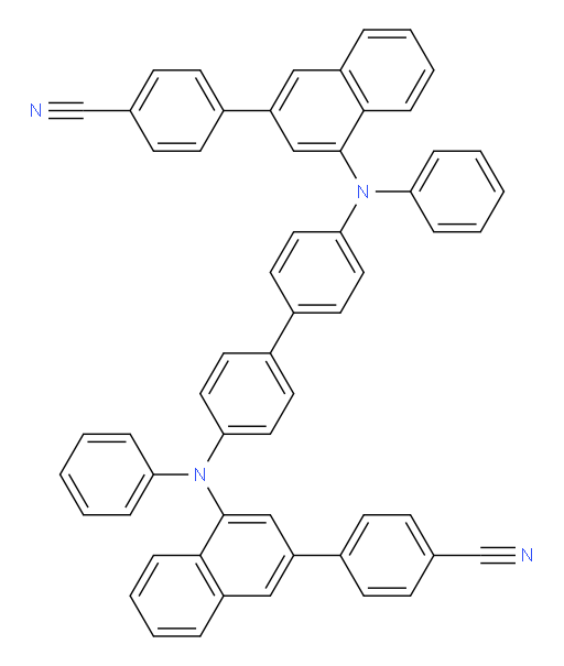 4,4'-(([1,1'-biphenyl]-4,4'-diylbis(phenylazanediyl))bis(naphthalene-4,2-diyl))dibenzonitrile