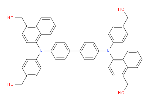 (([1,1'-biphenyl]-4,4'-diylbis((4-(hydroxymethyl)naphthalen-1-yl)azanediyl))bis(4,1-phenylene))dimethanol