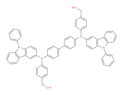 (([1,1'-biphenyl]-4,4'-diylbis((9-phenyl-9H-carbazol-3-yl)azanediyl))bis(4,1-phenylene))dimethanol