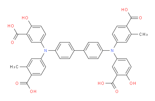 4,4'-([1,1'-biphenyl]-4,4'-diylbis((3-carboxy-4-hydroxyphenyl)azanediyl))bis(2-methylbenzoic acid)
