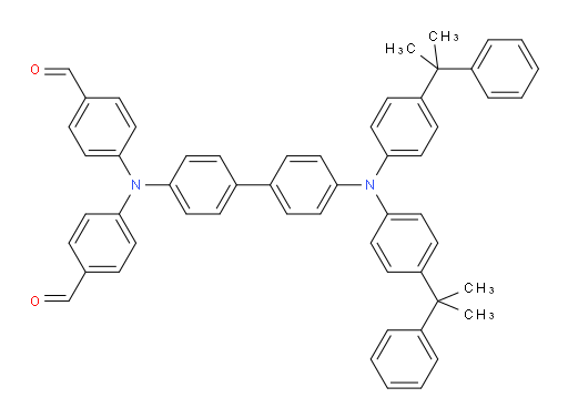 4,4'-((4'-(bis(4-(2-phenylpropan-2-yl)phenyl)amino)-[1,1'-biphenyl]-4-yl)azanediyl)dibenzaldehyde