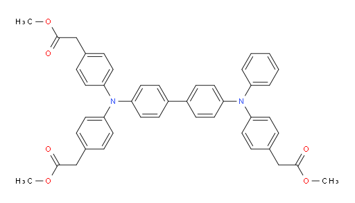 dimethyl 2,2'-(((4'-((4-(2-methoxy-2-oxoethyl)phenyl)(phenyl)amino)-[1,1'-biphenyl]-4-yl)azanediyl)bis(4,1-phenylene))diacetate