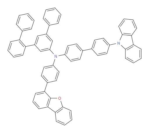 N-(4'-(9H-carbazol-9-yl)-[1,1'-biphenyl]-4-yl)-N-(4-(dibenzo[b,d]furan-4-yl)phenyl)-[1,1':2',1'':3'',1'''-quaterphenyl]-5''-amine