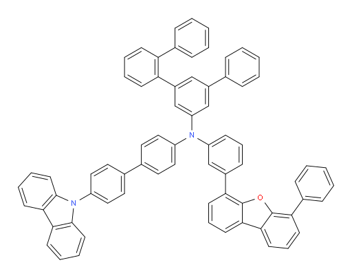 N-(4'-(9H-carbazol-9-yl)-[1,1'-biphenyl]-4-yl)-N-(3-(6-phenyldibenzo[b,d]furan-4-yl)phenyl)-[1,1':2',1'':3'',1'''-quaterphenyl]-5''-amine