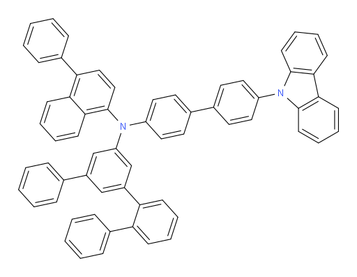 N-(4'-(9H-carbazol-9-yl)-[1,1'-biphenyl]-4-yl)-N-([1,1':2',1'':3'',1'''-quaterphenyl]-5''-yl)-4-phenylnaphthalen-1-amine