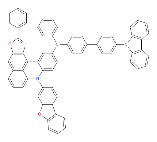 N-(4'-(9H-carbazol-9-yl)-[1,1'-biphenyl]-4-yl)-8-(dibenzo[b,d]furan-3-yl)-N,2-diphenyl-8H-oxazolo[4',5':4,5]benzo[1,2,3-kl]acridin-11-amine