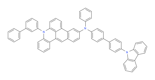 N-(4'-(9H-carbazol-9-yl)-[1,1'-biphenyl]-4-yl)-8-([1,1'-biphenyl]-3-yl)-N-phenyl-8H-naphtho[1,2,3-kl]acridin-3-amine