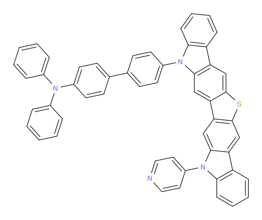 N,N-diphenyl-4'-(8-(pyridin-4-yl)thieno[3,2-b:4,5-b']dicarbazol-5(8H)-yl)-[1,1'-biphenyl]-4-amine