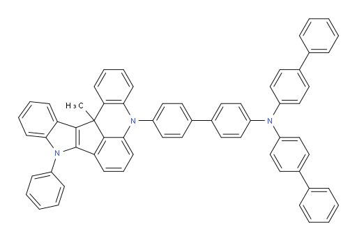 N,N-di([1,1'-biphenyl]-4-yl)-4'-(13c-methyl-9-phenyl-9,13c-dihydro-5H-indolo[3',2':4,5]cyclopenta[1,2,3-kl]acridin-5-yl)-[1,1'-biphenyl]-4-amine