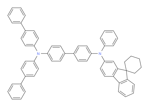 N4,N4-di([1,1'-biphenyl]-4-yl)-N4'-phenyl-N4'-(spiro[cyclohexane-1,9'-fluoren]-2'-yl)-[1,1'-biphenyl]-4,4'-diamine