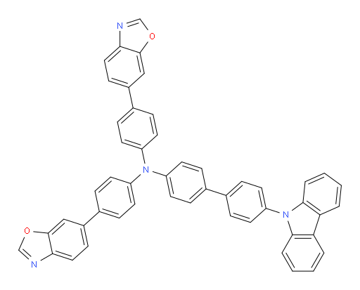 N,N-bis(4-(benzo[d]oxazol-6-yl)phenyl)-4'-(9H-carbazol-9-yl)-[1,1'-biphenyl]-4-amine