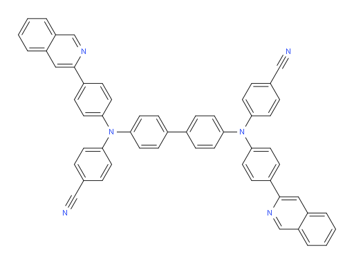 4,4'-([1,1'-biphenyl]-4,4'-diylbis((4-(isoquinolin-3-yl)phenyl)azanediyl))dibenzonitrile