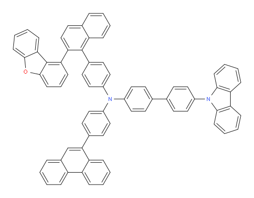 4'-(9H-carbazol-9-yl)-N-(4-(2-(dibenzo[b,d]furan-1-yl)naphthalen-1-yl)phenyl)-N-(4-(phenanthren-9-yl)phenyl)-[1,1'-biphenyl]-4-amine