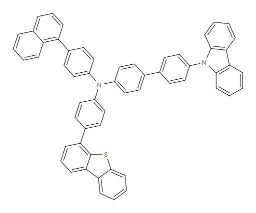 4'-(9H-carbazol-9-yl)-N-(4-(dibenzo[b,d]thiophen-4-yl)phenyl)-N-(4-(naphthalen-1-yl)phenyl)-[1,1'-biphenyl]-4-amine