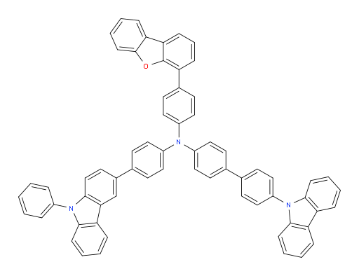 4'-(9H-carbazol-9-yl)-N-(4-(dibenzo[b,d]furan-4-yl)phenyl)-N-(4-(9-phenyl-9H-carbazol-3-yl)phenyl)-[1,1'-biphenyl]-4-amine