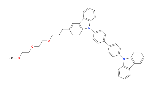 9-(4'-(9H-carbazol-9-yl)-[1,1'-biphenyl]-4-yl)-3-(3-(2-(2-methoxyethoxy)ethoxy)propyl)-9H-carbazole