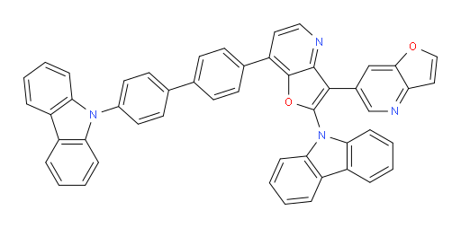 7-(4'-(9H-carbazol-9-yl)-[1,1'-biphenyl]-4-yl)-2-(9H-carbazol-9-yl)-3,6'-bifuro[3,2-b]pyridine