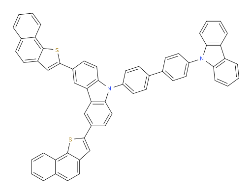 9-(4'-(9H-carbazol-9-yl)-[1,1'-biphenyl]-4-yl)-3,6-bis(naphtho[1,2-b]thiophen-2-yl)-9H-carbazole