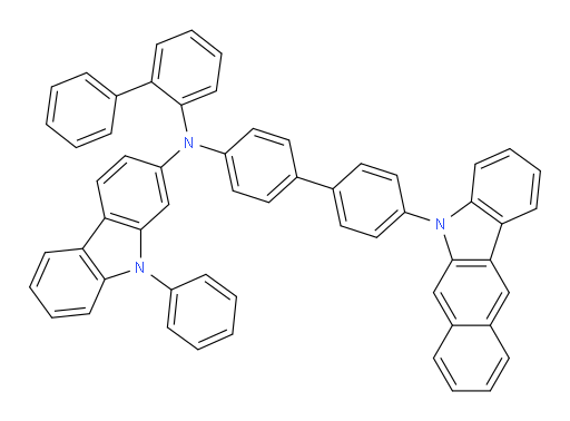 N-(4'-(5H-benzo[b]carbazol-5-yl)-[1,1'-biphenyl]-4-yl)-N-([1,1'-biphenyl]-2-yl)-9-phenyl-9H-carbazol-2-amine