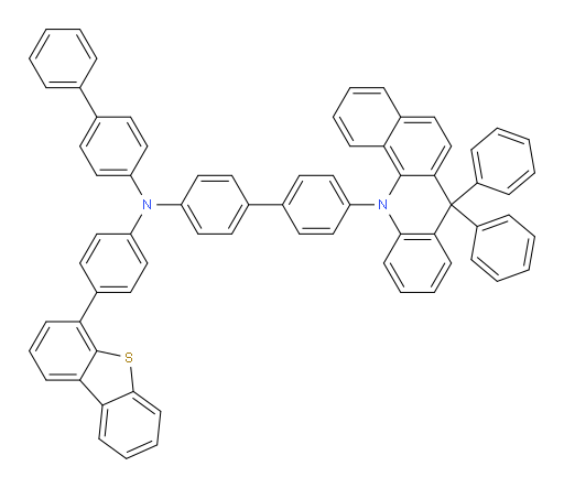N-([1,1'-biphenyl]-4-yl)-N-(4-(dibenzo[b,d]thiophen-4-yl)phenyl)-4'-(7,7-diphenylbenzo[c]acridin-12(7H)-yl)-[1,1'-biphenyl]-4-amine