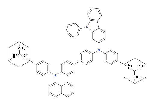 N4,N4'-bis(4-(adamantan-1-yl)phenyl)-N4-(naphthalen-1-yl)-N4'-(9-phenyl-9H-carbazol-2-yl)-[1,1'-biphenyl]-4,4'-diamine