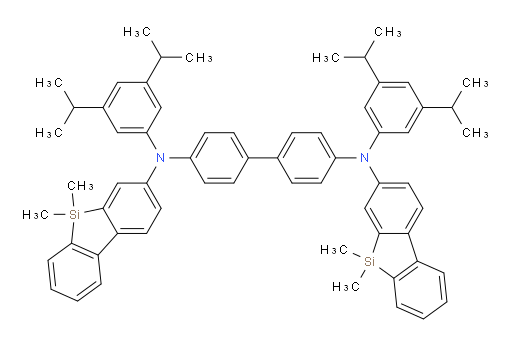 N4,N4'-bis(3,5-diisopropylphenyl)-N4,N4'-bis(5,5-dimethyl-5H-dibenzo[b,d]silol-3-yl)-[1,1'-biphenyl]-4,4'-diamine