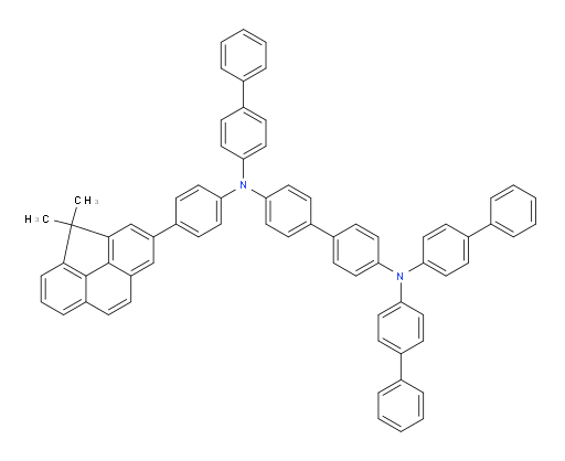 N4,N4,N4'-tri([1,1'-biphenyl]-4-yl)-N4'-(4-(4,4-dimethyl-4H-cyclopenta[def]phenanthren-2-yl)phenyl)-[1,1'-biphenyl]-4,4'-diamine