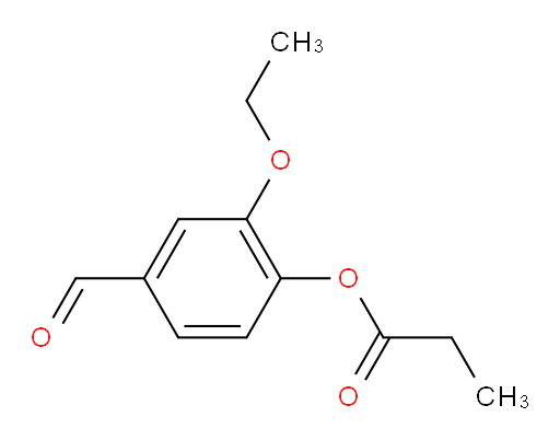 2-ethoxy-4-formylphenyl propionate
