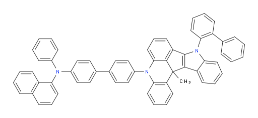 N-(4'-(9-([1,1'-biphenyl]-2-yl)-13c-methyl-9,13c-dihydro-5H-indolo[3',2':4,5]cyclopenta[1,2,3-kl]acridin-5-yl)-[1,1'-biphenyl]-4-yl)-N-phenylnaphthalen-1-amine