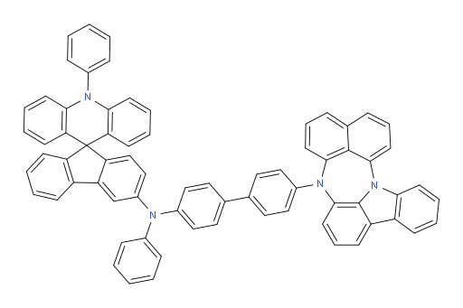 N-(4'-(4H-naphtho[1',8':5,6,7][1,4]diazepino[3,2,1-jk]carbazol-4-yl)-[1,1'-biphenyl]-4-yl)-N,10-diphenyl-10H-spiro[acridine-9,9'-fluoren]-3'-amine